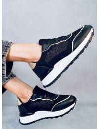 Klasikiniai sportiniai batai moterims BRELAND BLACK - KB WH2111