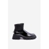 Lakuoti moteriški juodi auliniai batai Pavo - DES925M BLACK