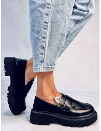 Juodi madingi moteriški batai BUNNIES BLACK - KB 35676