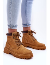 Moteriški odiniai batai su pašiltinimu - 9501-PA CAMEL