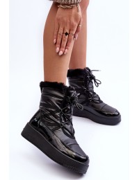 Šilti žieminiai moteriški batai - 22SN26-5003 BLACK