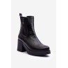 Natūralios odos juodi moteriški batai su pašiltinimu - 60429 V.CZARNY+CN
