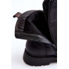 Stilingi juodi suvarstomi auliniai batai - H21-69 BLACK