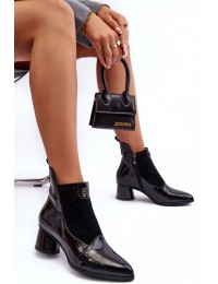 Elegantiški juodi moteriški aukštos kokybės batai - MR870-96 BLACK