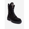 Aukštos kokybės juodi batai su papuošimu - DA103P BLACK