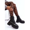 Natūralios odos stilingi juodi auliniai batai - 60454 V.CZARNY+CN