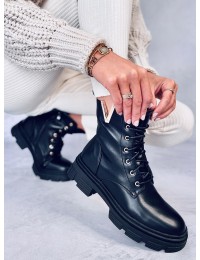 Suvarstomi moteriški auliniai batai CLEND BLACK - KB SP216