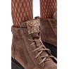 Išskirtiniai rudi natūralios odos batai Nicole  - 2833/032 CIEMNY BEŻ