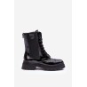 Natūralios odos stilingi suvarstomi juodi batai Nicole - 2836/038 CZARNE