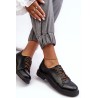 Moteriški odiniai suvarstomi batai  - 58174 BK PU CZARNY