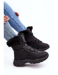 Šilti patogūs žieminiai batai - 23SN26-6568 BLACK