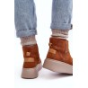 Natūralios odos šilti rudi žieminiai batai - 06257-29/00-4 RUDY