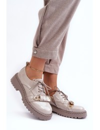Pilki stilingi moteriški batai su išskirtiniu akcentu - MR870-81 LT.GREY
