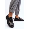 Juodi stilingi moteriški batai su išskirtiniu akcentu - MR870-81 BLACK