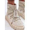 Aukštos kokybės žieminiai kreminiai GOE batai - MM2N4081 BEIGE