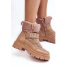 Šilti moteriški rudi žieminiai batai - VL225P KHAKI