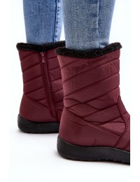 Šilti patogūs moteriški žieminiai batai - 20SN26-3044 BURGUNDY