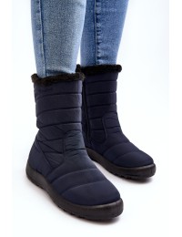 Šilti patogūs moteriški žieminiai batai - 20SN26-3044 NAVY