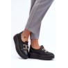 Juodi natūralios odos stilingi batai - 3398/2 CZARNY GROCH