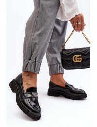 Juodi stilingi batai moterims - A709 BLACK