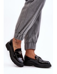 Juodi stilingi batai moterims - A709 BLACK