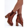 Natūralios odos rudi moteriški batai - 60440 V.KASZTAN