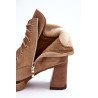 Suvarstomi natūralios odos zomšiniai batai - 60441 W.CAPPUCINO