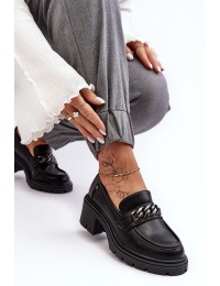 Moteriški odiniai žemakulniai batai Black Blimma - A705 BLACK
