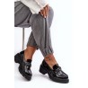 Blizgūs moteriški žemakulniai batai Blimma\n - A706 BLACK