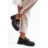 Stilingi moteriški batai su puošmena Black Peuria\n - 2644-1 BLACK