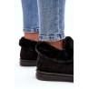 Juodi patogūs žieminiai batai su kailiuku - 23PA02-6564 BLACK