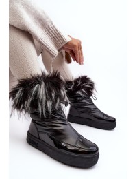 Juodi šilti sniego batai - MM274379 BLACK