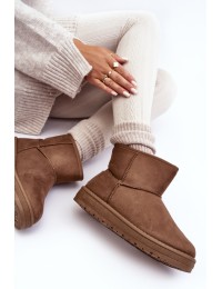 Šilti patogūs rudi žieminiai batai BIG STAR - MM274161 BRĄZ