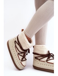 Komfortiški šilti sniego batai - NB617 BEIGE
