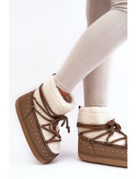 Komfortiški šilti sniego batai - NB617 KHAKI