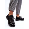 Juodi sportinio dizaino natūralios odos batai - M01/2 CZARNY LIC+WEL