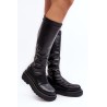 Moteriški aukštos kokybės ilgaauliai batai GOE - MM2N4068 BLACK