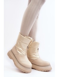 Kreminės spalvos moteriški GOE žieminiai batai - MM2N4079 BEIGE