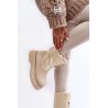 Kreminės spalvos moteriški GOE žieminiai batai - MM2N4079 BEIGE