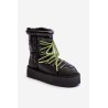Moteriški žieminiai batai storu padu Vegan D.Franklin  - DFSH371007 BLACK