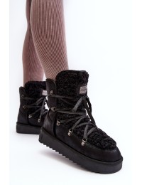 Neperšlampami platforminiai žieminiai batai Vegan D.Franklin DFSH370004 Juodi - DFSH370004 BLACK