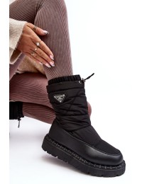 Patogūs juodi žieminiai batai - NB601 BLACK