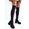 Stilingi juodi kojinės tipo ilgaauliai - HP-341 BLACK
