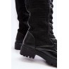 Juodi moteriški batai suvarstomu aulu - RXJ208 BLACK