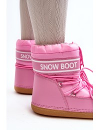 Šilti žieminiai MOON stiliaus batai - NB619 PINK