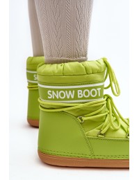 Šilti žieminiai MOON stiliaus batai - NB619 FLU YELLOW