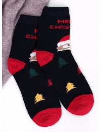 Moteriškos kalėdinės vilnonės kojinės, dvi poros SANTA SET-4 - KB SK-WIYY94437