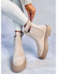 Stilingi moteriški Chelsea stiliaus batai CARLS BEIGE - KB 5773