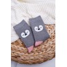 Women's Socks Warm Grey with Penguin - SK.NX6750 GREY PENG.