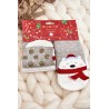 Kalėdinės kojinės Teddy Bears Grey - SNPVX6727 WZÓR 1